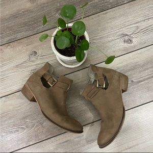Seychelles Leather Buckle Ankle Boots